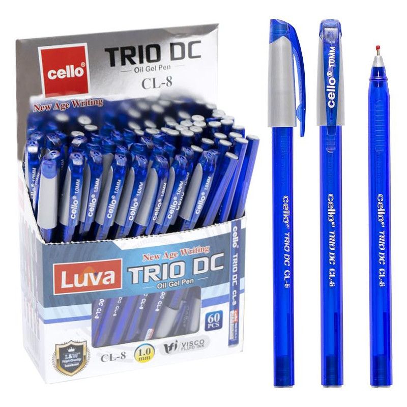 Ручка кулькова CELLO (CL-8-60), чорнила сині